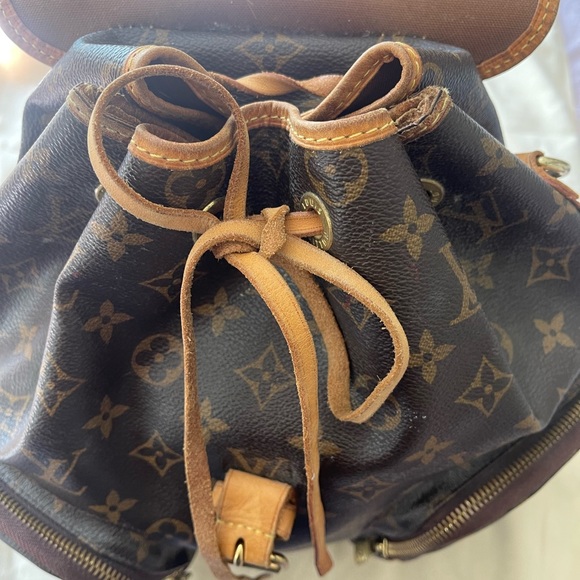 louis vuitton big backpack Campus Brown Coated Canvas black hardware Men's Backpack & Bookbag Collection